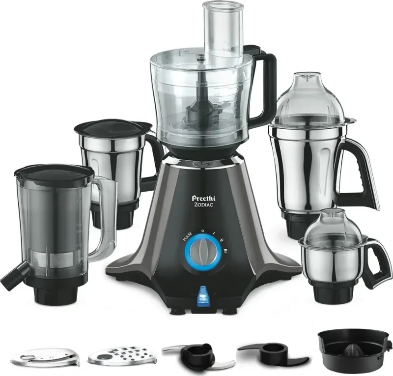 Preethi Zodiac MG218 750W Mixer Grinder (4 Jars + Master Chef)
